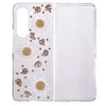 For Samsung Galaxy Z Fold5 5G Hard PC Phone Case 2-Piece Design Rhinestone Decor Folding Phone Cover