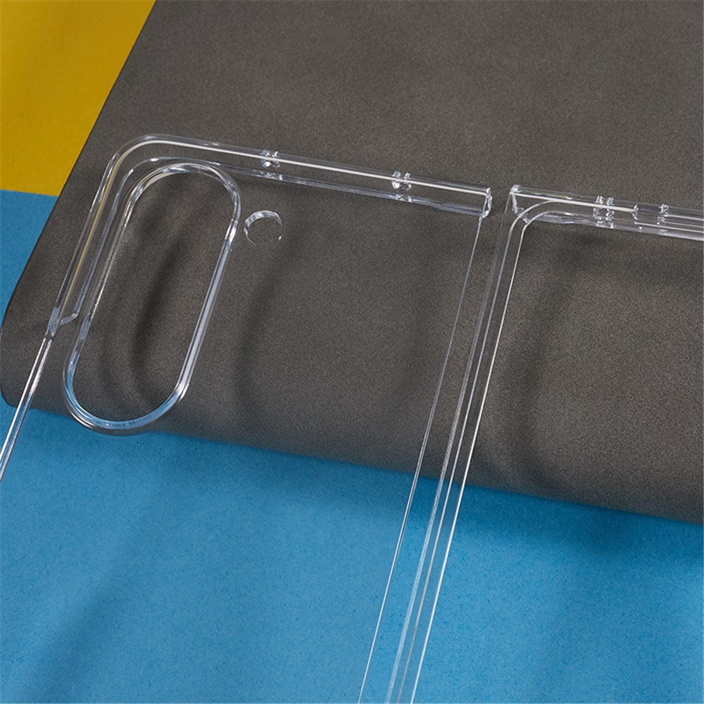 Transparent Phone Case for Samsung Galaxy Z Fold5 5G , 2-Piece Design Anti-scratch PC Folding Phone Cover
