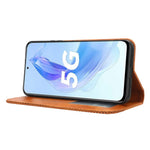 Stand Case for Honor 90 Lite 5G / X50i 5G Magnetic Shell Retro PU Leather Phone Wallet Flip Cover