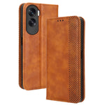 Stand Case for Honor 90 Lite 5G / X50i 5G Magnetic Shell Retro PU Leather Phone Wallet Flip Cover