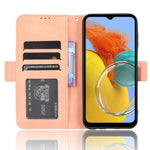 For Samsung Galaxy M54 5G / F54 5G PU Leather Phone Case Multiple Card Slots Wallet Stand Flip Cover