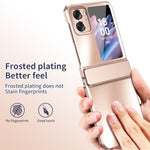 For Oppo Find N2 Flip 5G PC Phone Case Matte Electroplating Anti-scratch Cell Phone Cover