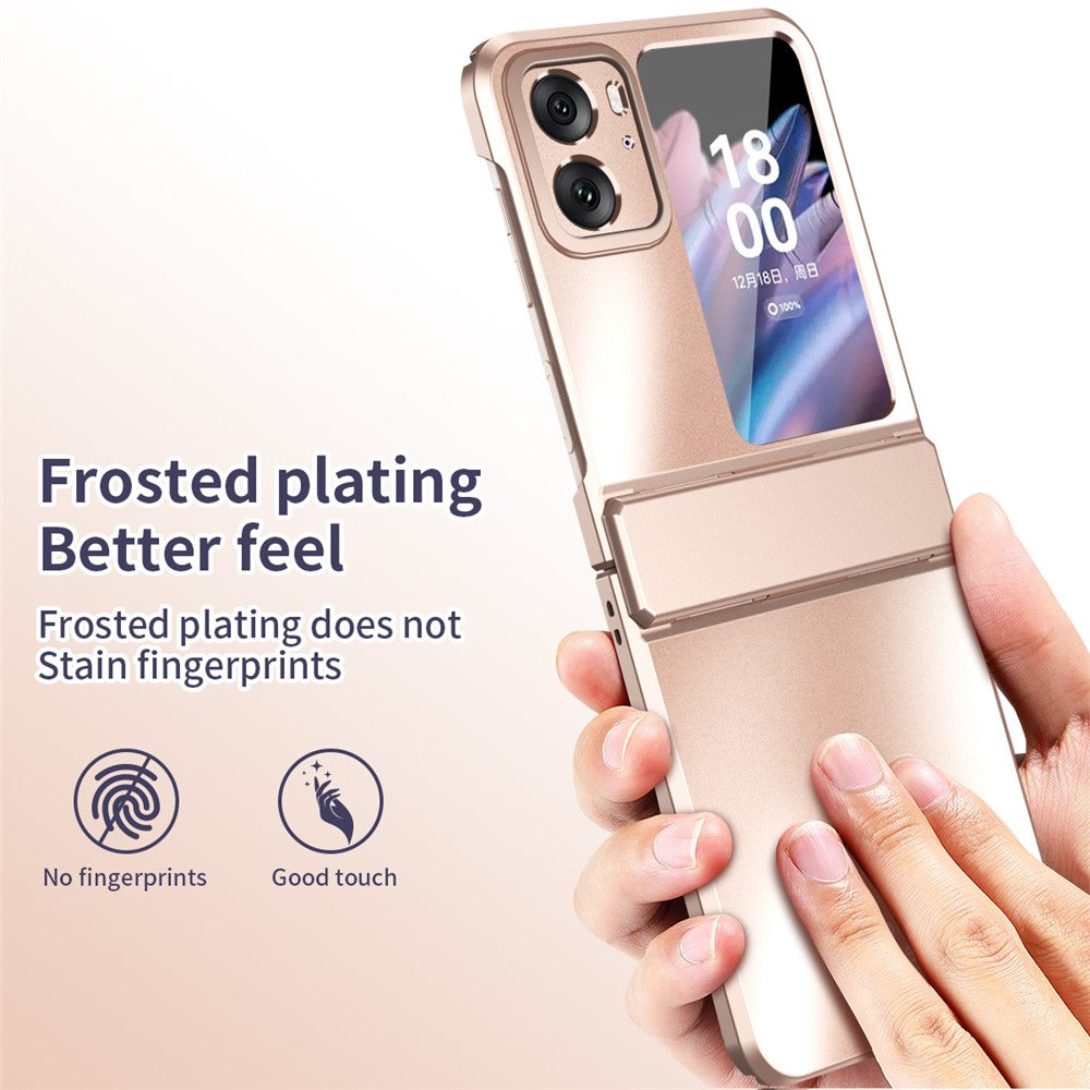 For Oppo Find N2 Flip 5G PC Phone Case Matte Electroplating Anti-scratch Cell Phone Cover