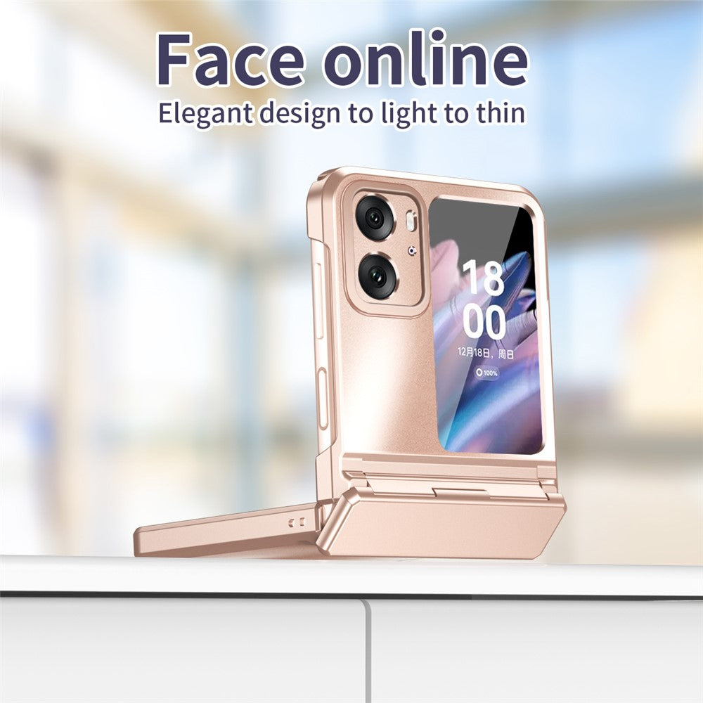 For Oppo Find N2 Flip 5G PC Phone Case Matte Electroplating Anti-scratch Cell Phone Cover