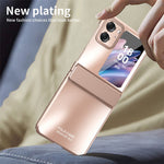 For Oppo Find N2 Flip 5G PC Phone Case Matte Electroplating Anti-scratch Cell Phone Cover