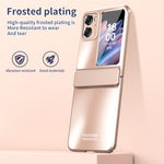 For Oppo Find N2 Flip 5G PC Phone Case Matte Electroplating Anti-scratch Cell Phone Cover