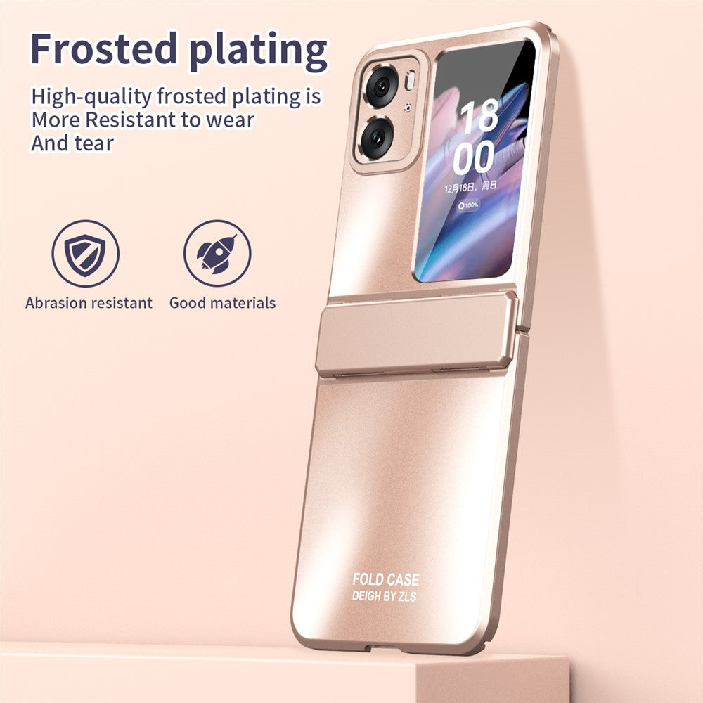 For Oppo Find N2 Flip 5G PC Phone Case Matte Electroplating Anti-scratch Cell Phone Cover