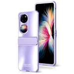 Hårt PC-vikbart mobilskal till Huawei P50 Pocket, matt galvaniserat, fallskyddande skal