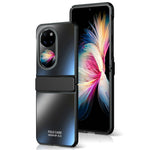 Hårt PC-vikbart mobilskal till Huawei P50 Pocket, matt galvaniserat, fallskyddande skal