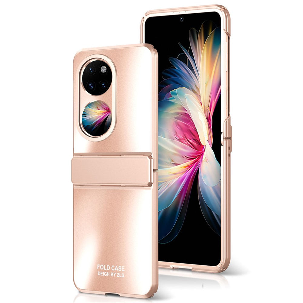 Hårt PC-vikbart mobilskal till Huawei P50 Pocket, matt galvaniserat, fallskyddande skal