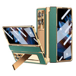 For Oppo Find N2 5G Anti-Scratch Kickstand Phone Case PU Leather+PC Phone Cover with Stylus Pen