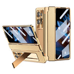 For Oppo Find N2 5G Anti-Scratch Kickstand Phone Case PU Leather+PC Phone Cover with Stylus Pen