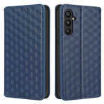 PU Leather Shell for Samsung Galaxy M54 5G / F54 5G Rhombus Imprinted Wallet Phone Case Flip Stand Cover
