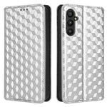 PU Leather Shell for Samsung Galaxy M54 5G / F54 5G Rhombus Imprinted Wallet Phone Case Flip Stand Cover