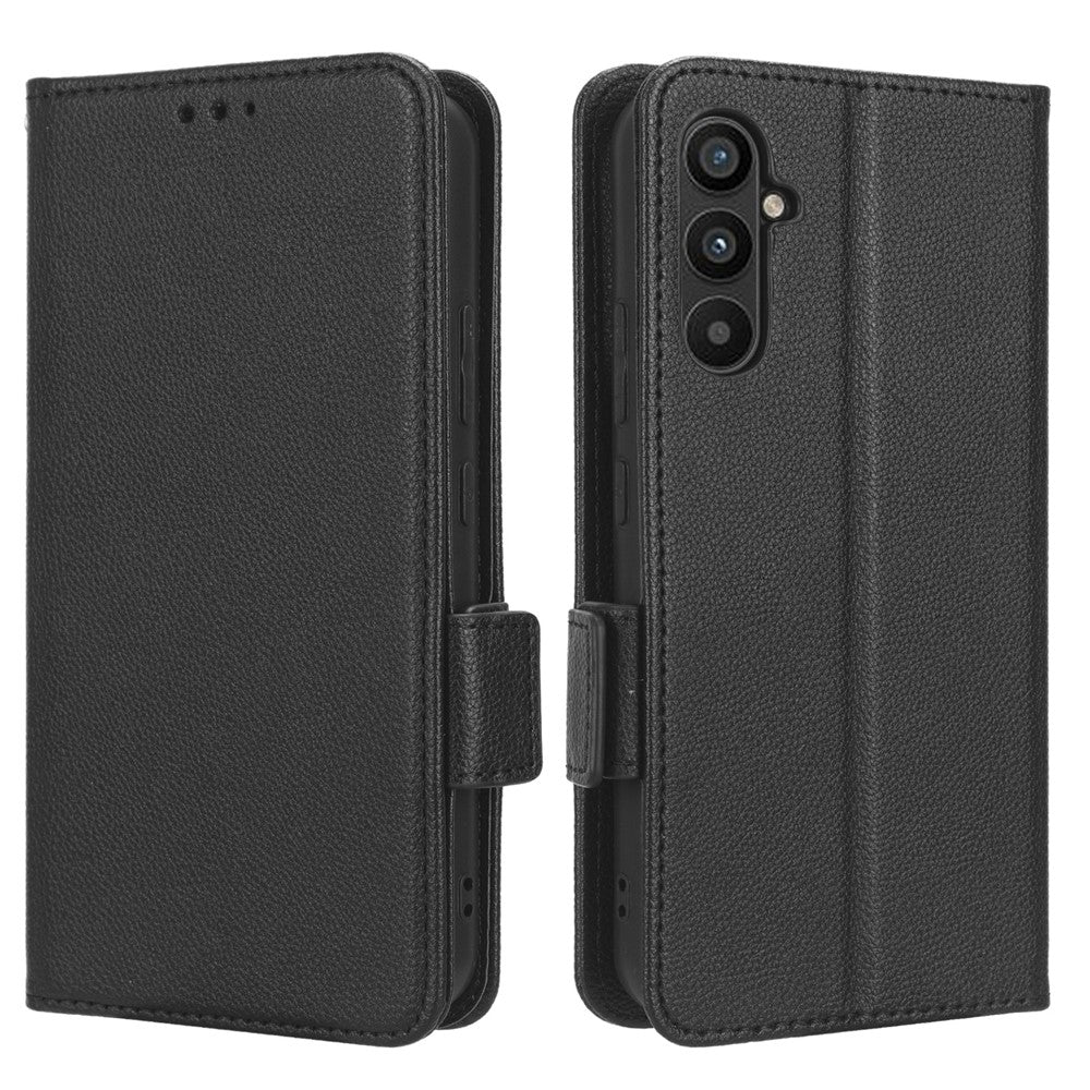 Til Samsung Galaxy M54 5G / F54 5G PU-læderpung Anti-ridse telefoncover Litchi tekstur Flip Stand Cover