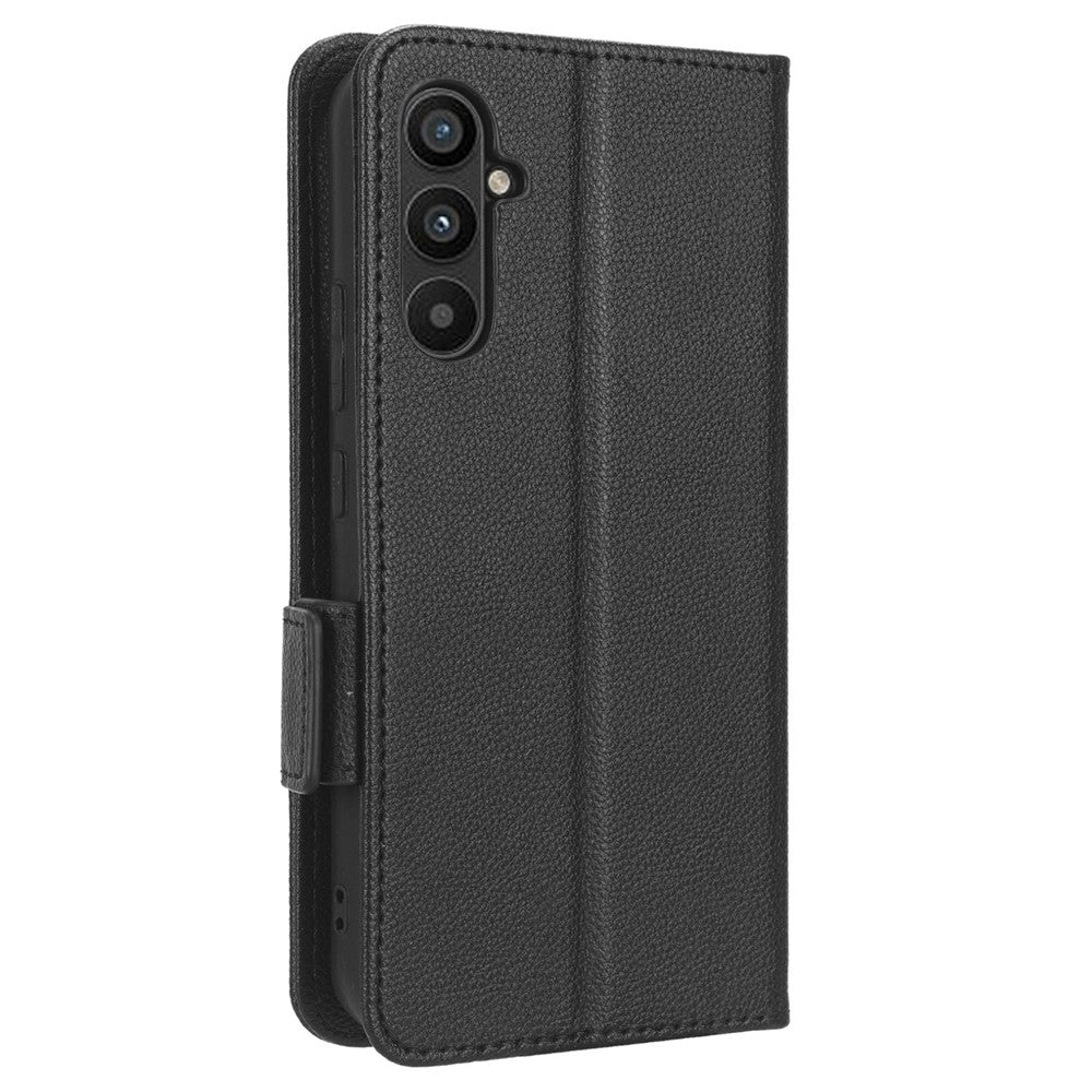 Til Samsung Galaxy M54 5G / F54 5G PU-læderpung Anti-ridse telefoncover Litchi tekstur Flip Stand Cover