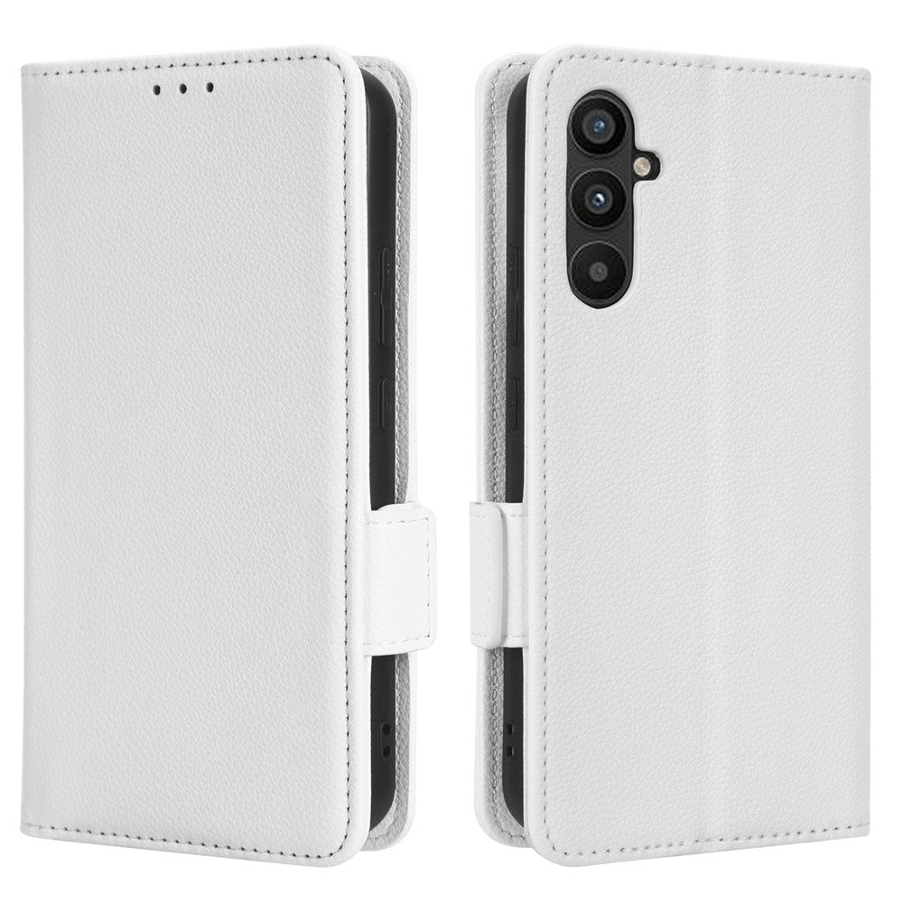 Til Samsung Galaxy M54 5G / F54 5G PU-læderpung Anti-ridse telefoncover Litchi tekstur Flip Stand Cover