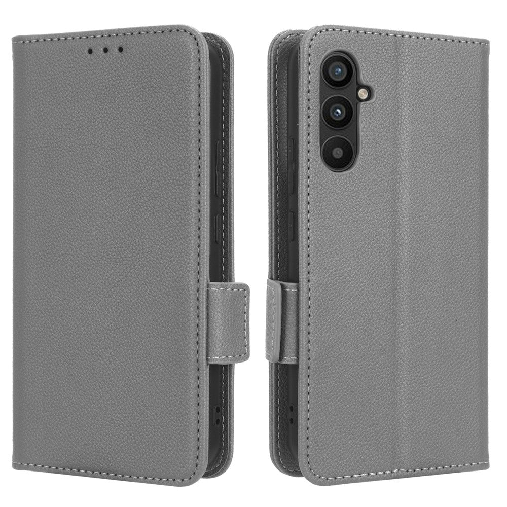 Til Samsung Galaxy M54 5G / F54 5G PU-læderpung Anti-ridse telefoncover Litchi tekstur Flip Stand Cover
