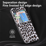 ABEEL Til Samsung Galaxy Z Flip5 5G Leopardmønster Telefoncover PU Læder + PC Bagside