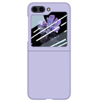 Samsung Galaxy Z Flip5 5G PC-mobilskal Skin-touch Stötsäkert fodral med liten skärmfilm