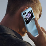 Samsung Galaxy Z Flip5 5G PC-mobilskal Skin-touch Stötsäkert fodral med liten skärmfilm