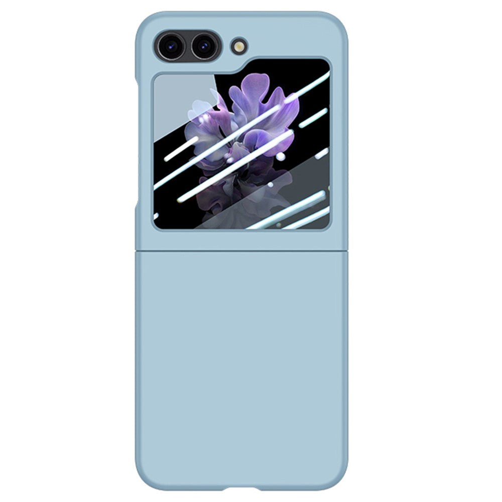 Samsung Galaxy Z Flip5 5G PC-mobilskal Skin-touch Stötsäkert fodral med liten skärmfilm