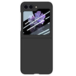 Samsung Galaxy Z Flip5 5G PC-mobilskal Skin-touch Stötsäkert fodral med liten skärmfilm