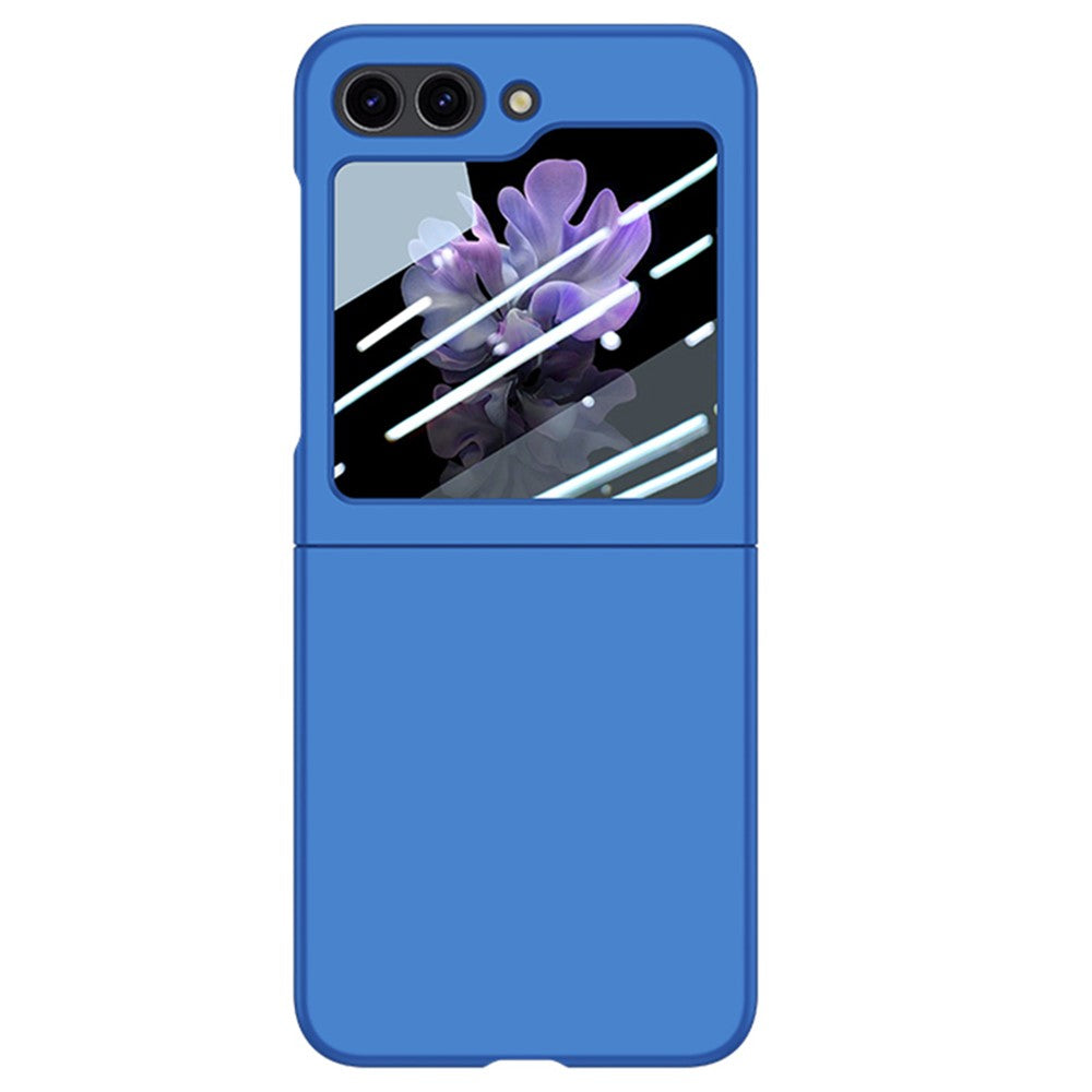 Samsung Galaxy Z Flip5 5G PC-mobilskal Skin-touch Stötsäkert fodral med liten skärmfilm