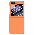 Samsung Galaxy Z Flip5 5G PC-mobilskal Skin-touch Stötsäkert fodral med liten skärmfilm
