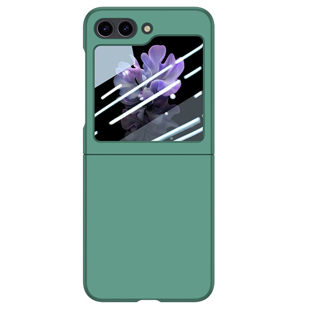 Samsung Galaxy Z Flip5 5G PC-mobilskal Skin-touch Stötsäkert fodral med liten skärmfilm
