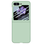 Samsung Galaxy Z Flip5 5G PC-mobilskal Skin-touch Stötsäkert fodral med liten skärmfilm