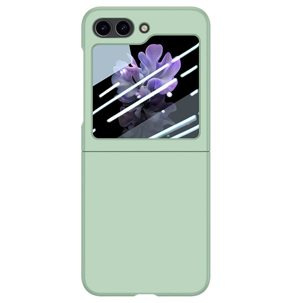 Samsung Galaxy Z Flip5 5G PC-mobilskal Skin-touch Stötsäkert fodral med liten skärmfilm