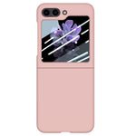 Samsung Galaxy Z Flip5 5G PC-mobilskal Skin-touch Stötsäkert fodral med liten skärmfilm