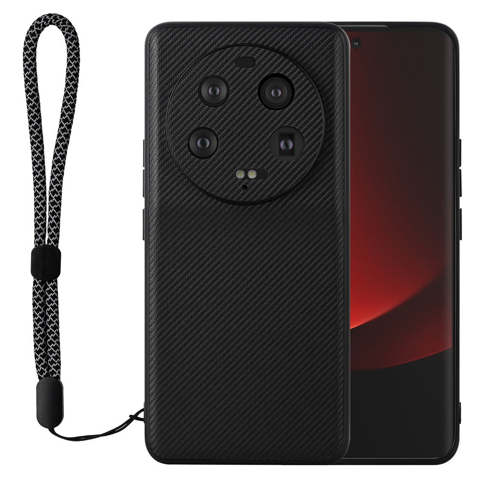 VILI TC-seriens mobilcover til Xiaomi 13 Ultra, tekstureret TPU-cover med PU-læderbelægning og faldsikring