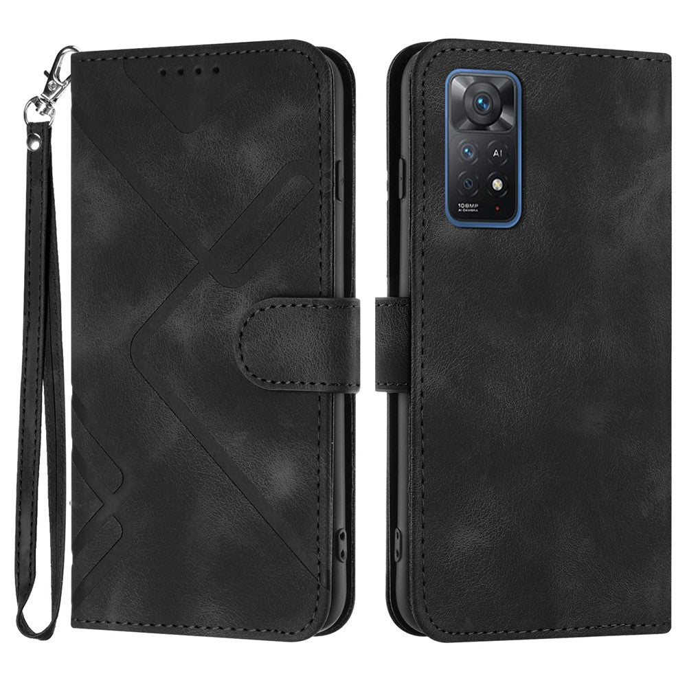 YX0040 mobilskal till Xiaomi Redmi Note 11 Pro 4G (MediaTek) / 11 Pro 5G (Qualcomm) / Note 12 Pro 4G Plånboksfodral i läder med tryck