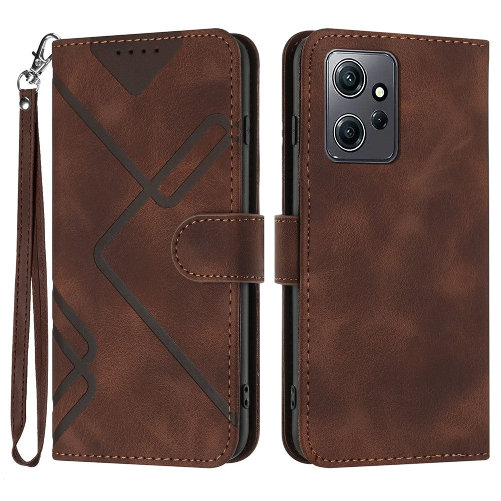 YX0040 For Xiaomi Redmi Note 12 4G Imprinted Pattern Leather Case Cell Phone Stand Wallet Cover