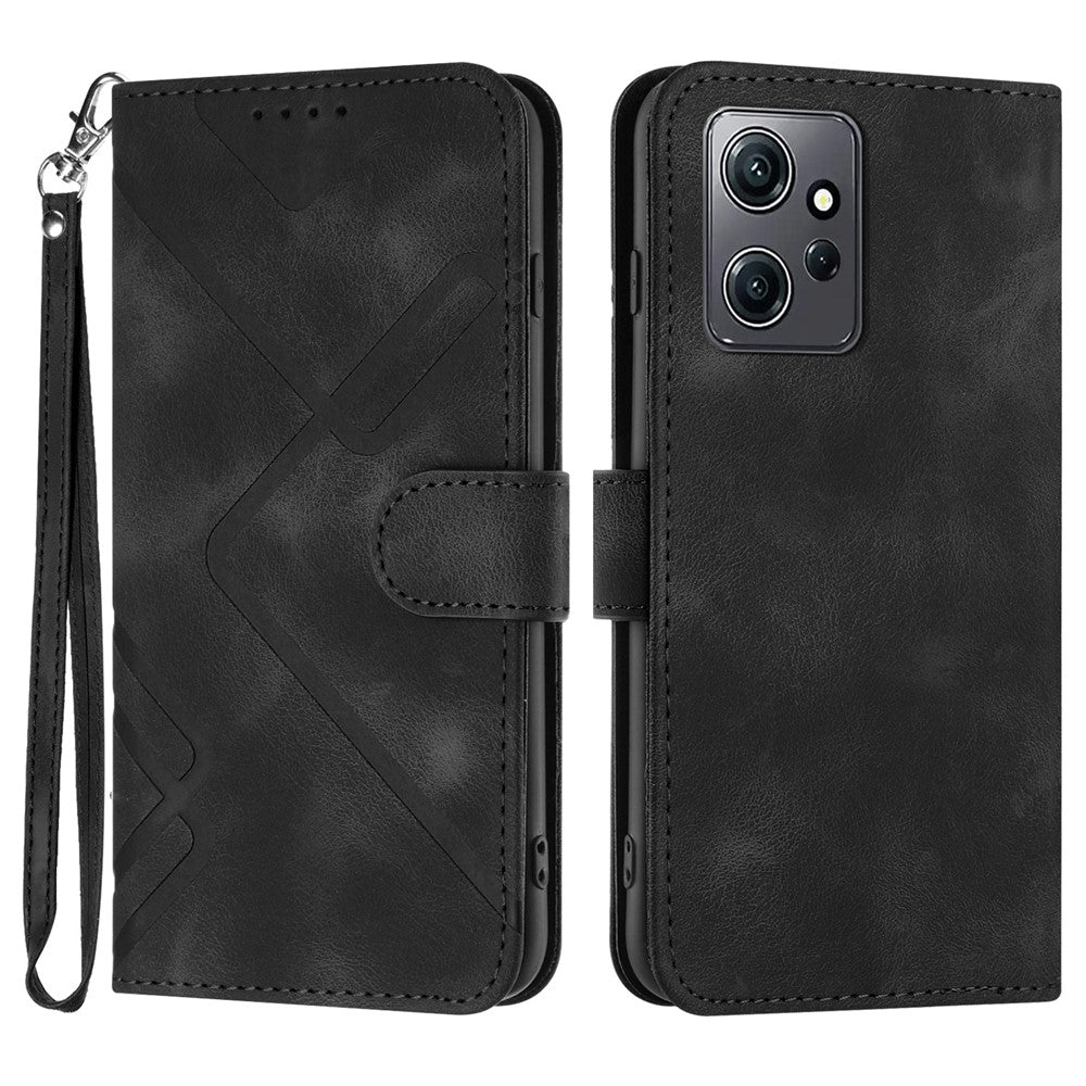 YX0040 For Xiaomi Redmi Note 12 4G Imprinted Pattern Leather Case Cell Phone Stand Wallet Cover