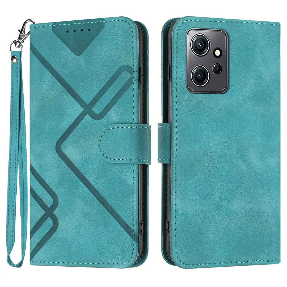 YX0040 For Xiaomi Redmi Note 12 4G Imprinted Pattern Leather Case Cell Phone Stand Wallet Cover