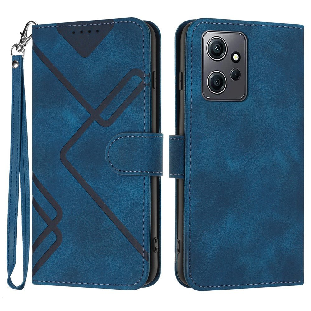 YX0040 For Xiaomi Redmi Note 12 4G Imprinted Pattern Leather Case Cell Phone Stand Wallet Cover