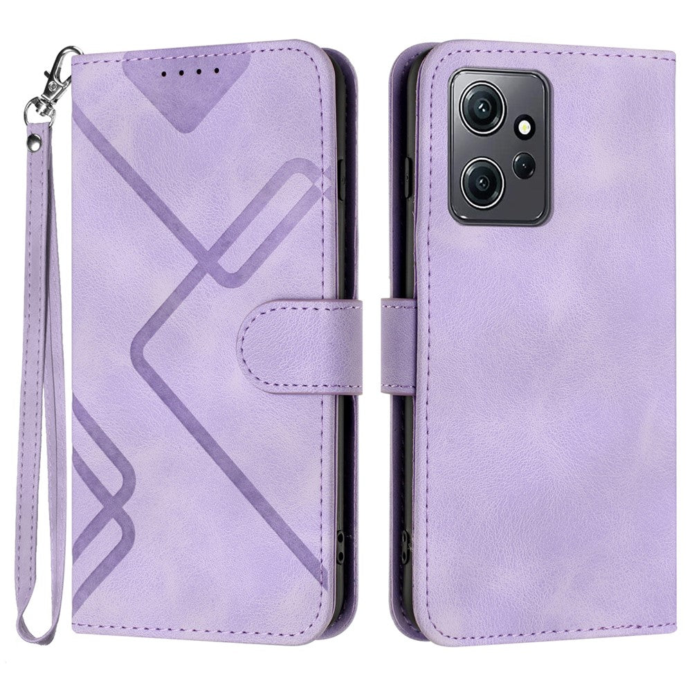 YX0040 For Xiaomi Redmi Note 12 4G Imprinted Pattern Leather Case Cell Phone Stand Wallet Cover