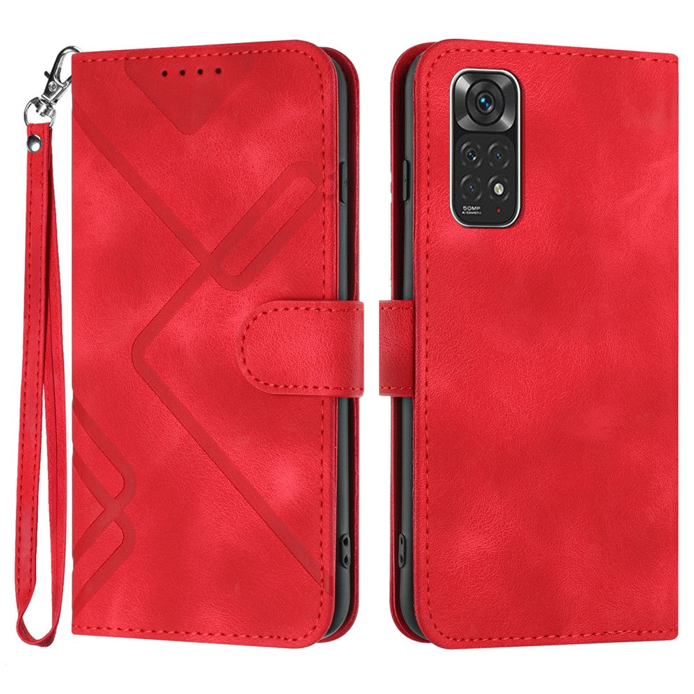 YX0040 För Xiaomi Redmi Note 11 4G (Qualcomm) / Note 11S 4G mobil Läderfodral Präglat Mönster Plånboksfodral