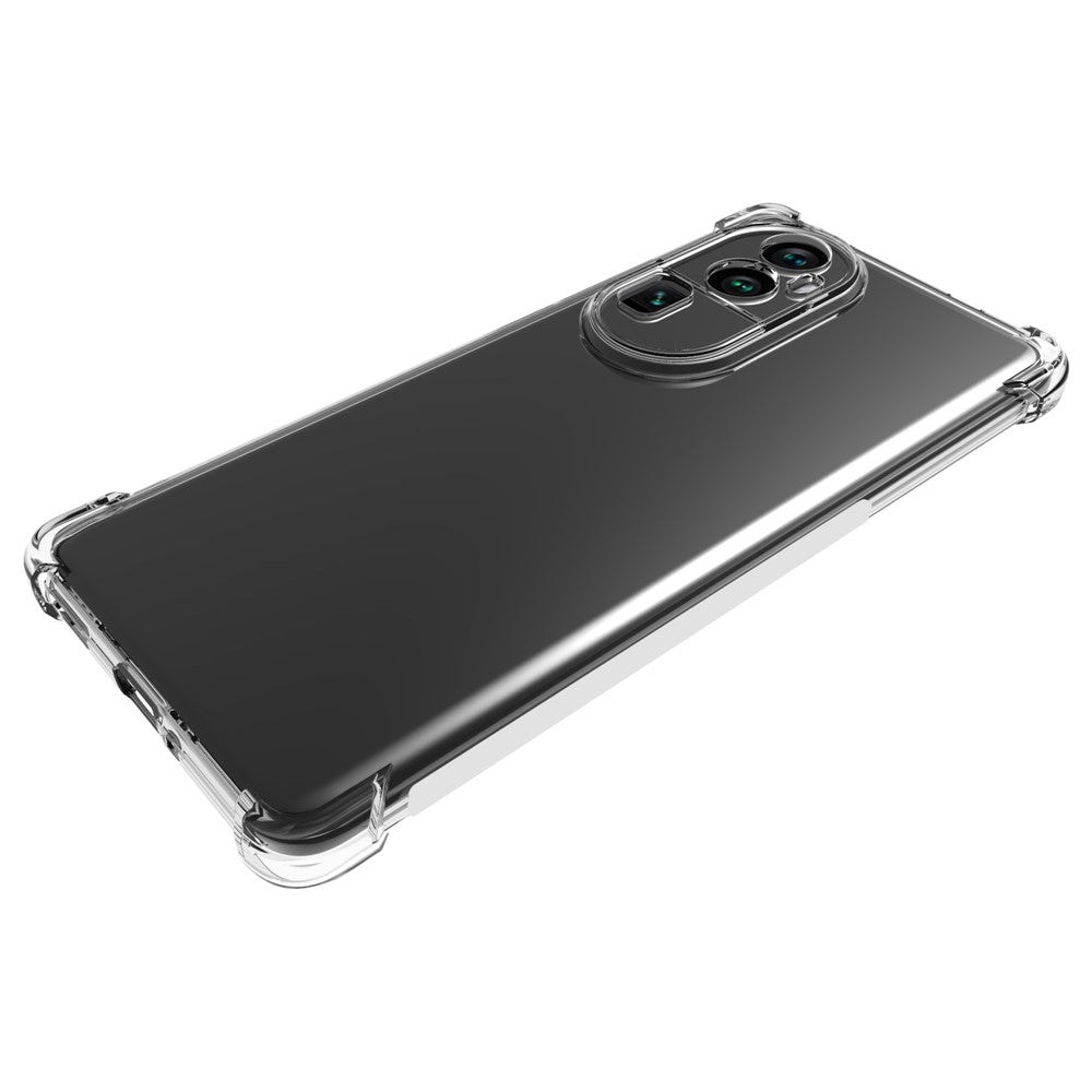 For Oppo Reno10 Pro+ 5G Drop-proof Phone Case Transparent Anti-Slip Flexible TPU Cover