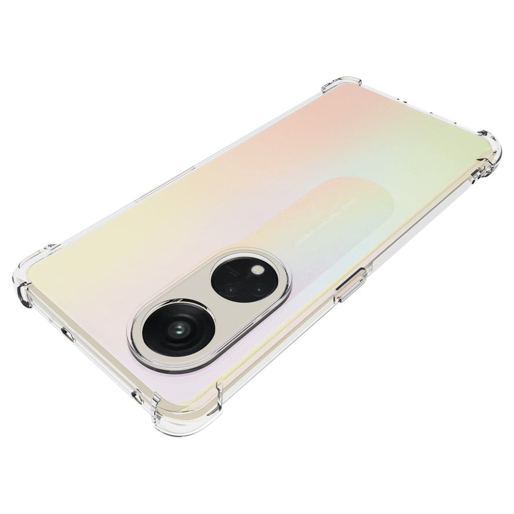 For Oppo Reno8 T 5G /  A1 Pro 5G Soft TPU Clear Phone Case Non-slip Protective Phone Cover