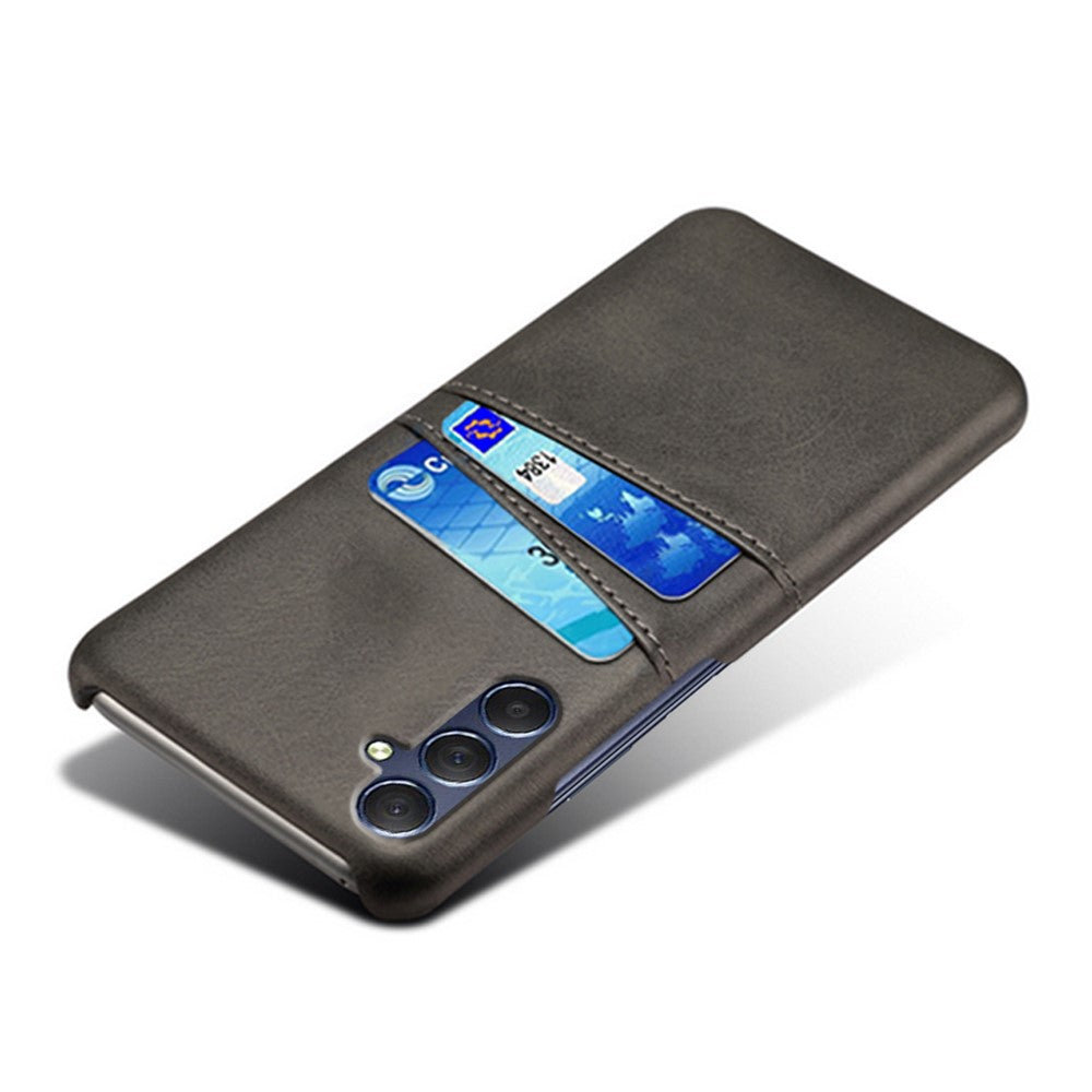 Samsung Galaxy A24 4G (162,1 x 77,6 x 8,3 mm) Dubbla kortplatser PU-läderbelagt PC-skal Reptåligt mobilskydd
