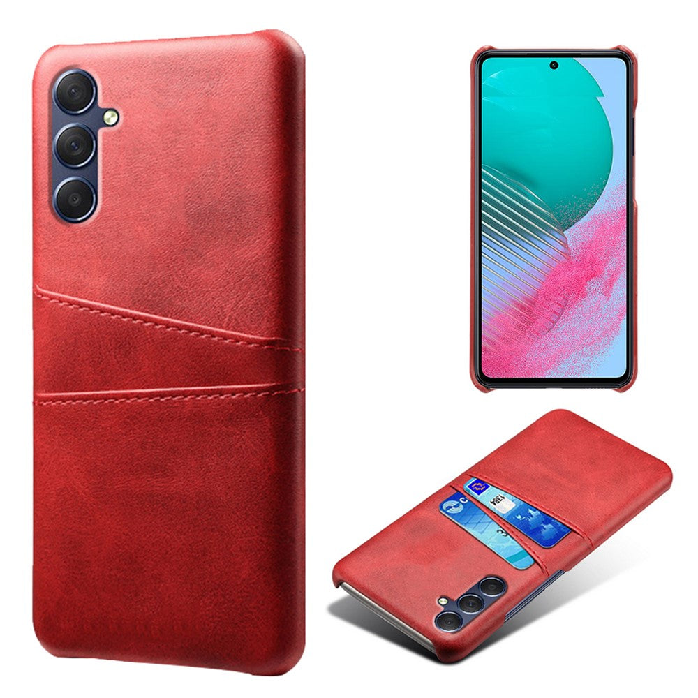 Samsung Galaxy A24 4G (162,1 x 77,6 x 8,3 mm) Dubbla kortplatser PU-läderbelagt PC-skal Reptåligt mobilskydd