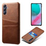 Samsung Galaxy A24 4G (162,1 x 77,6 x 8,3 mm) Dubbla kortplatser PU-läderbelagt PC-skal Reptåligt mobilskydd