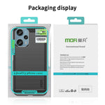 MOFI JK TPU Series-1 TPU-skal till Xiaomi Redmi Note 12 Turbo / Poco F5 5G borstat kolfibermobilskal