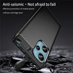 MOFI JK TPU Series-1 TPU-skal till Xiaomi Redmi Note 12 Turbo / Poco F5 5G borstat kolfibermobilskal