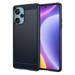 MOFI JK TPU Series-1 TPU-skal till Xiaomi Redmi Note 12 Turbo / Poco F5 5G borstat kolfibermobilskal