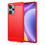 MOFI JK TPU Series-1 TPU-skal till Xiaomi Redmi Note 12 Turbo / Poco F5 5G borstat kolfibermobilskal